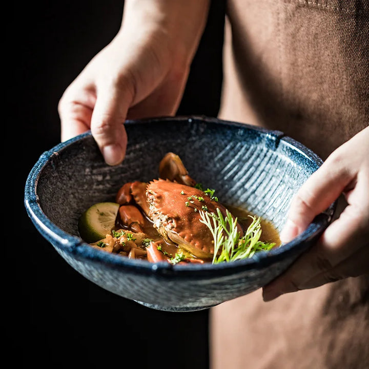 Bol Japonais Céramique Stylé Crabe