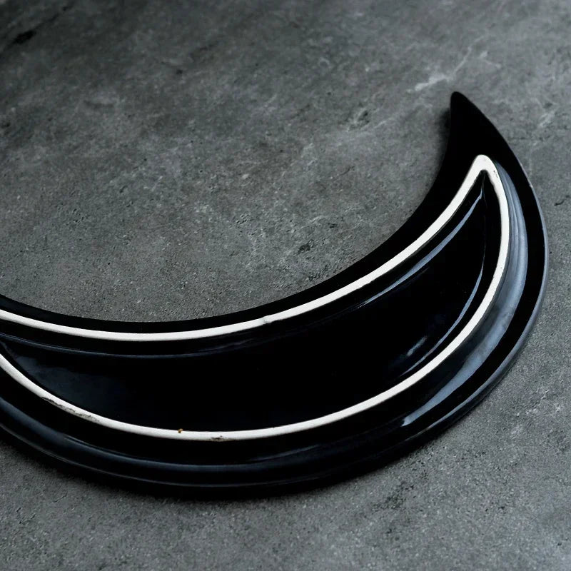 Assiette Japonaise Lune Noir