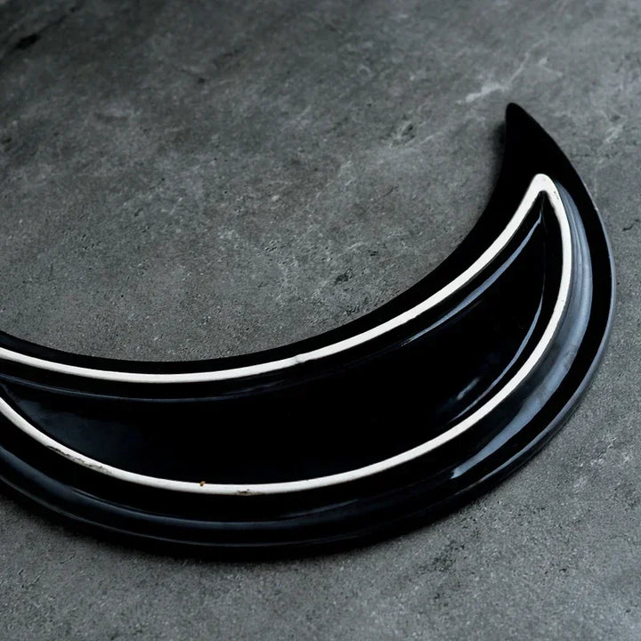 Assiette Japonaise Lune Noir