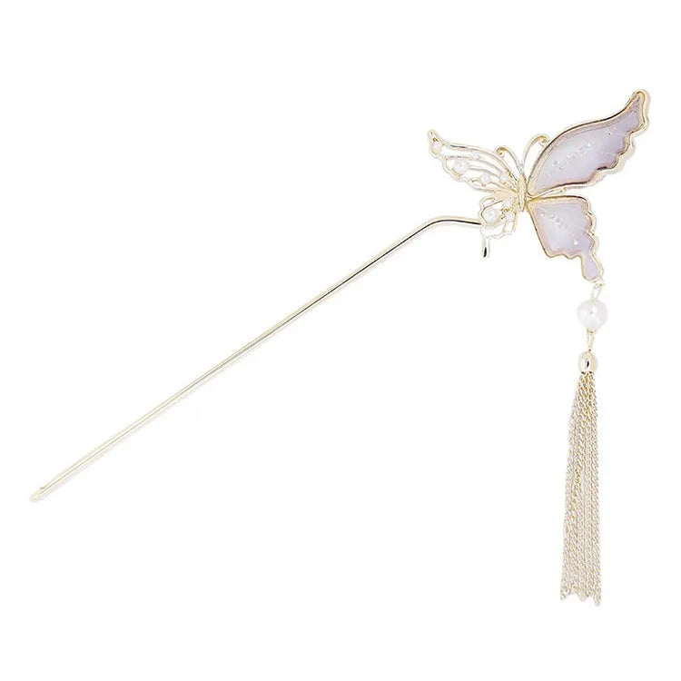 Épingle Japonaise à pampille papillon