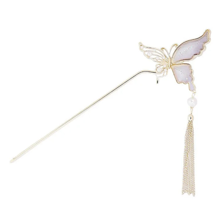 Épingle Japonaise à pampille papillon