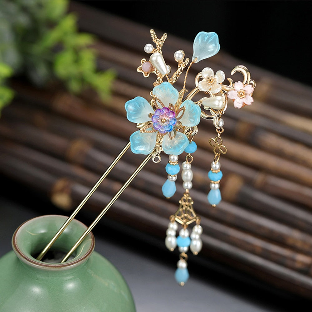 épingle japonaise bleu