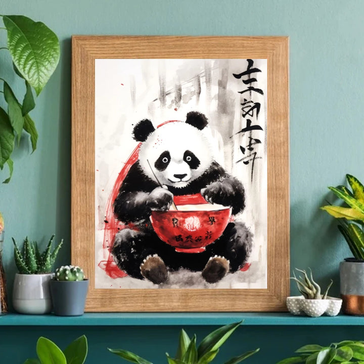 Affiche Japonaise Panda