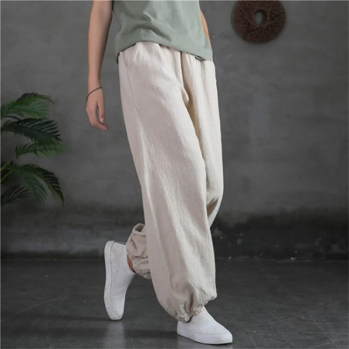Pantalon Japonais Confortable Beige