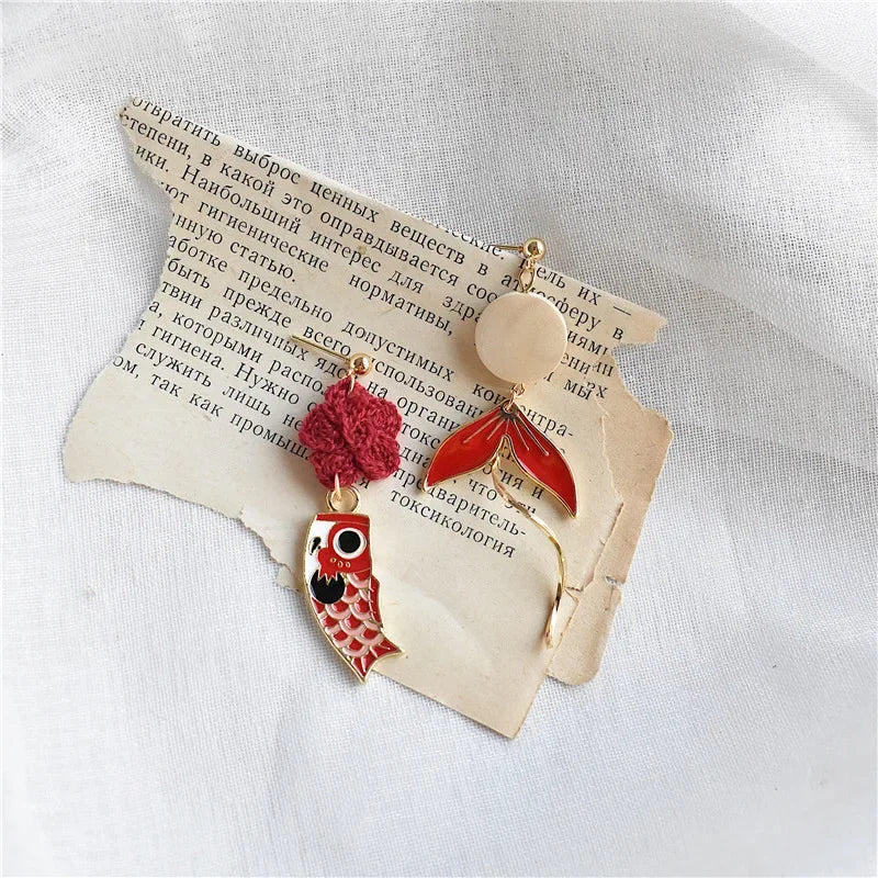 Boucle d'Oreille Japonaise Vintage originale