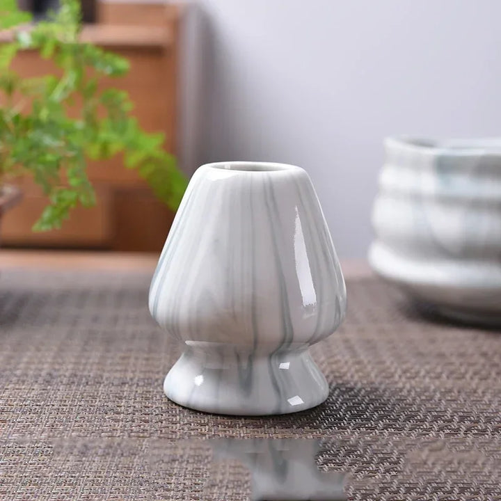 Support À Fouet Matcha Marbré Gris & Blanc