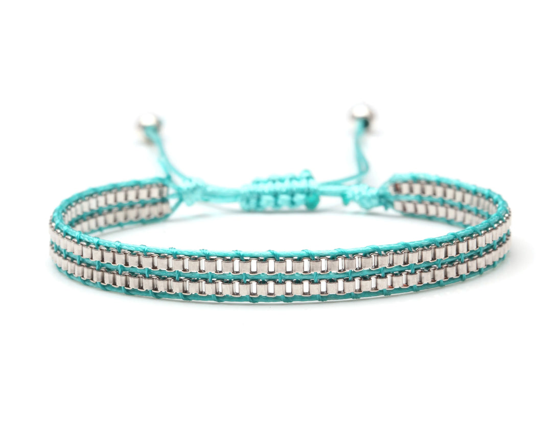 Bracelet Miyuki Tila Verre Tissé Camel