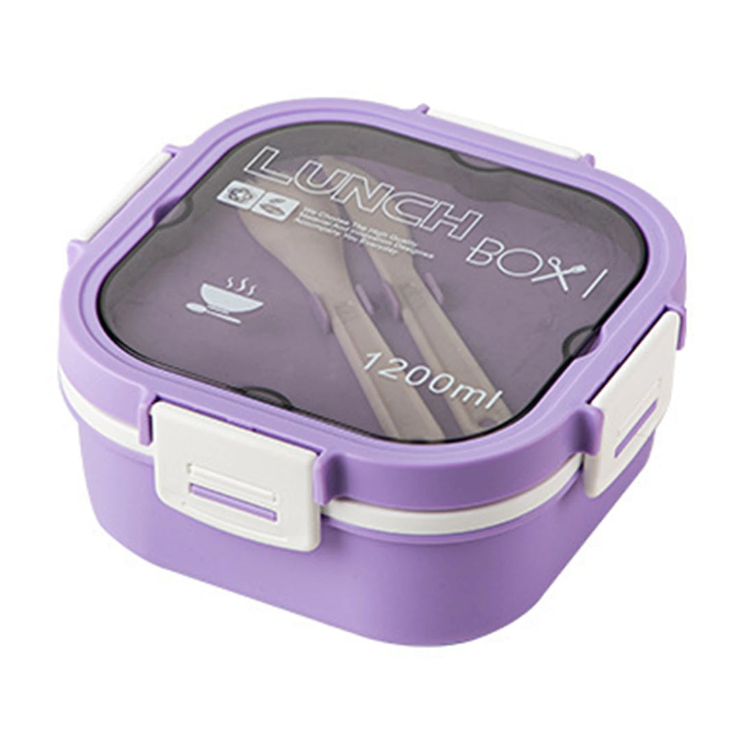 Boîte Bento Carré Design Violet