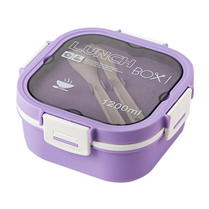 Boîte Bento Carré Design Violet
