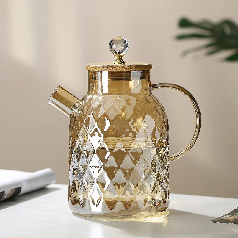 Théière Japonaise Couvercle en Bambou Durable