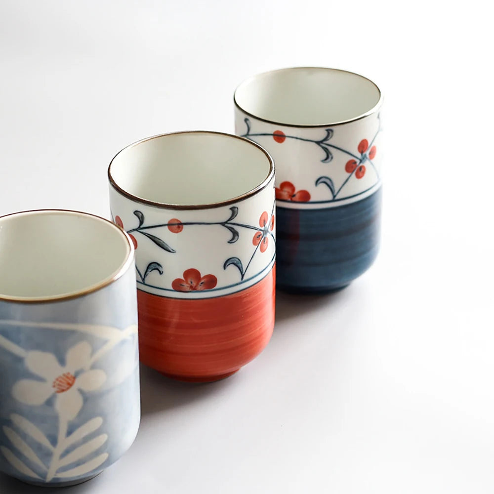 Tasse à thé japonais fleurs