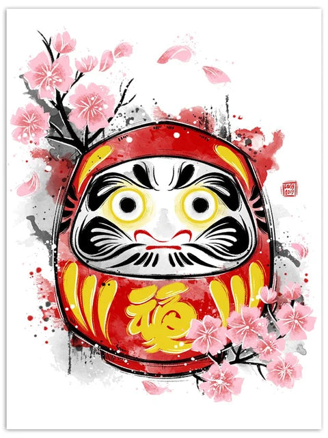 Affiche Japonaise Daruma