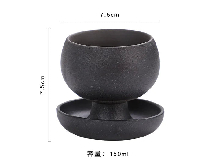 Tasse japonaise à soucoupe