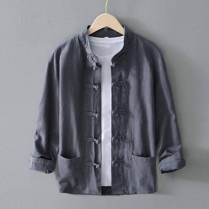 Chemise Japonaise d’Eté Gris