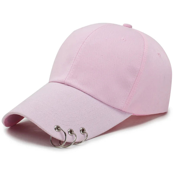 Casquette Japonaise À Anneaux Rose