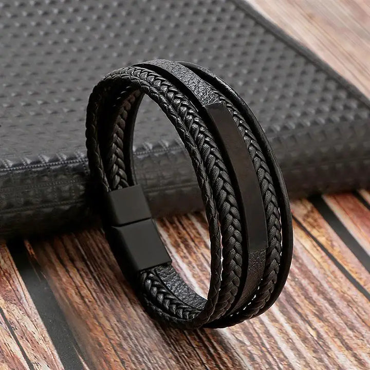 Bracelet japonais homme noir