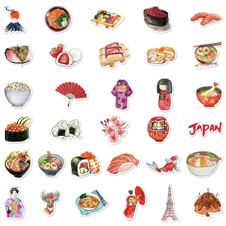 Japanese Travel Series Stickers