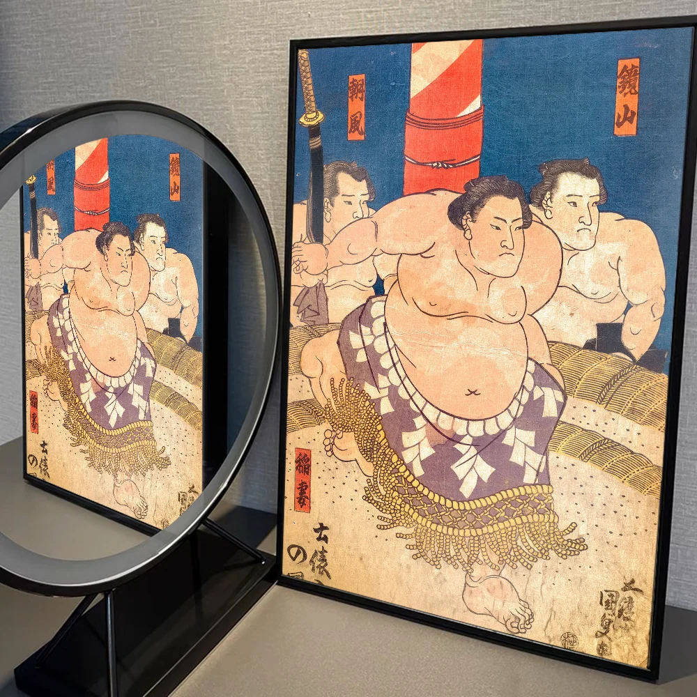 Tableau Japonais Lutteur de Sumo