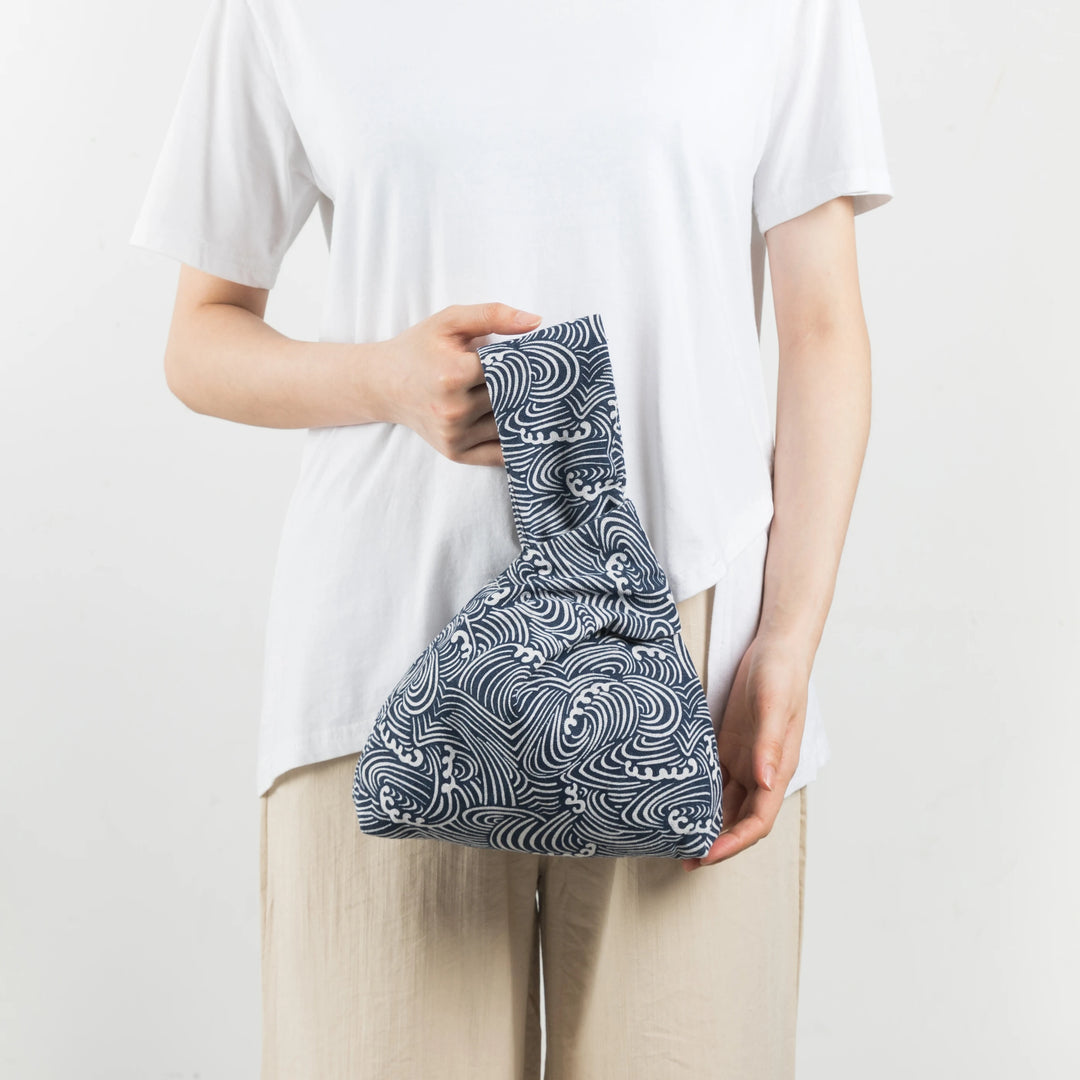 Sac Tissu Japonais Furoshiki noir