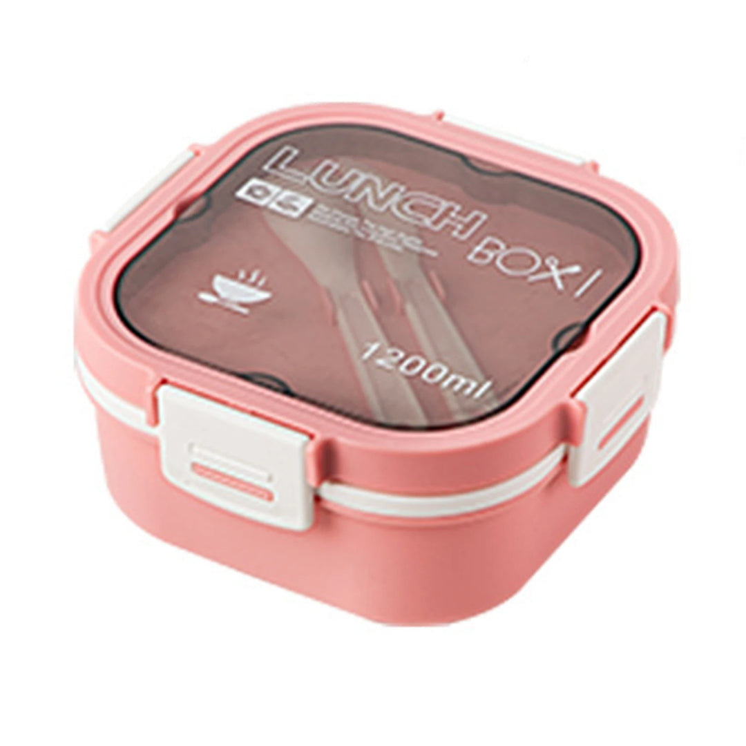 Boîte Bento Carré Design Rose