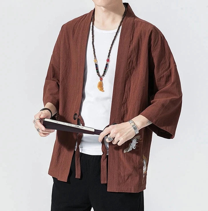 Cardigan Kimono Homme Japonais