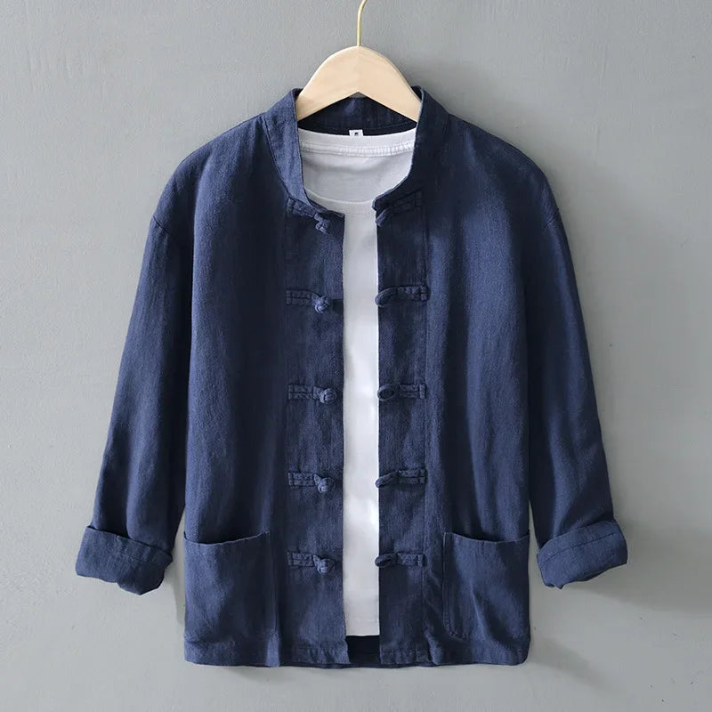 Chemise Japonaise d’Eté Bleu