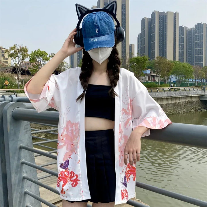 Veste Kimono Haori pour Femme confortable