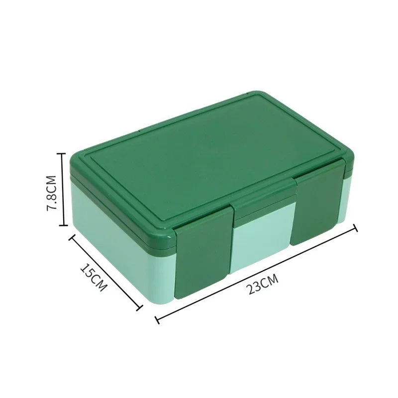 Boîte Bento 4 Compartiments Vert