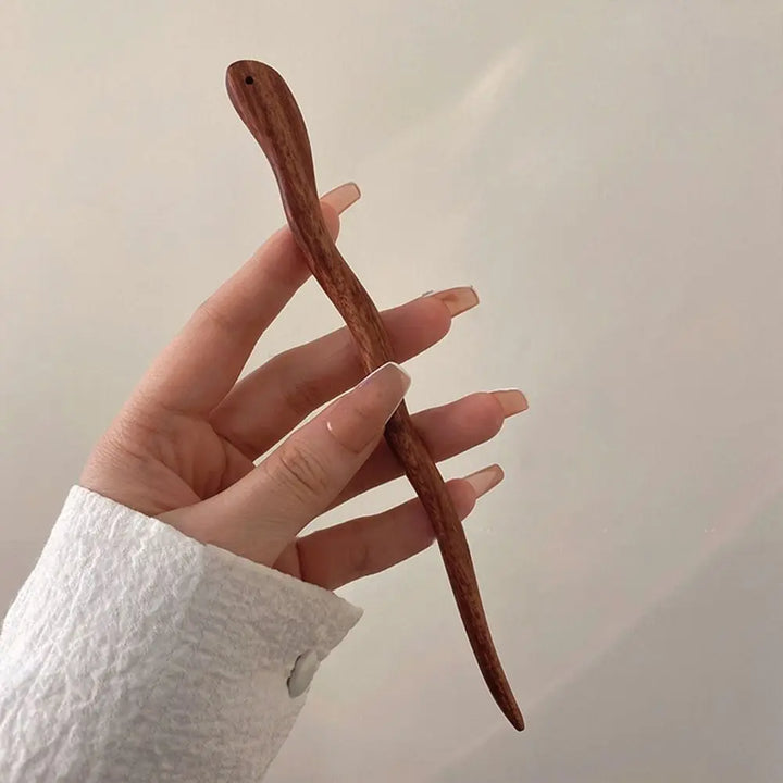 Bâton à cheveux japonais en bois vintage