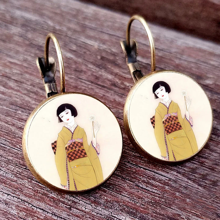Japanese Classic Dome Earrings
