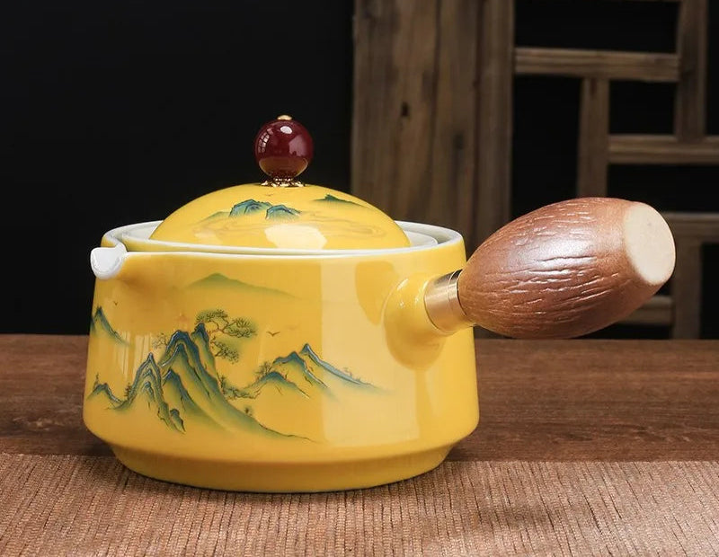 Théière Japonaise Montagnes Jaune