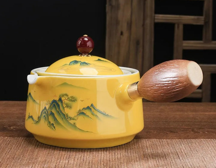 Théière Japonaise Montagnes Jaune