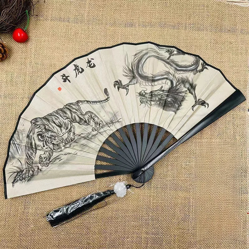Éventail homme dragon