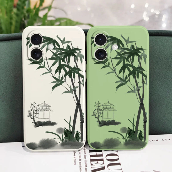 Coque de téléphone japonaise zen bambou