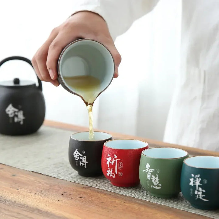 Tasse japonaise calligraphie