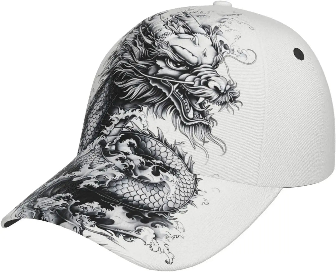 Casquette Japon À Motif Dragon