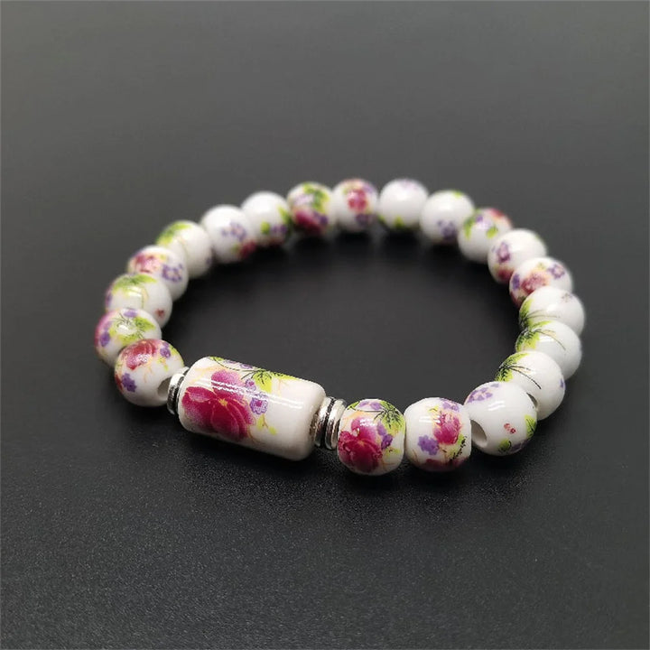 Bracelet Perlé Japonais en porcelaine