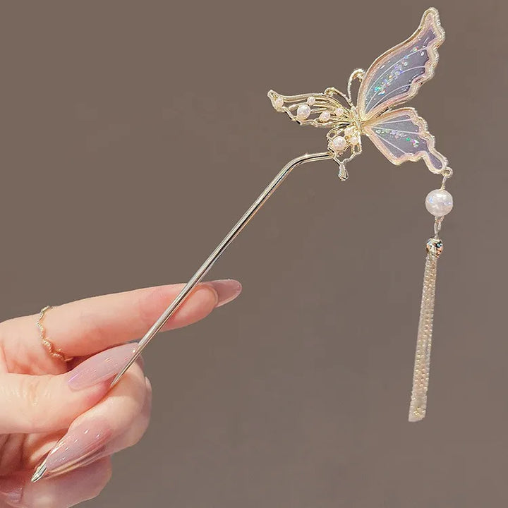 Épingle Japonaise à pampille papillon