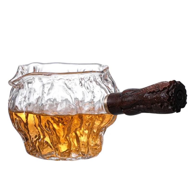 Petite Théière Japonaise en Verre Irrégulière Pratique