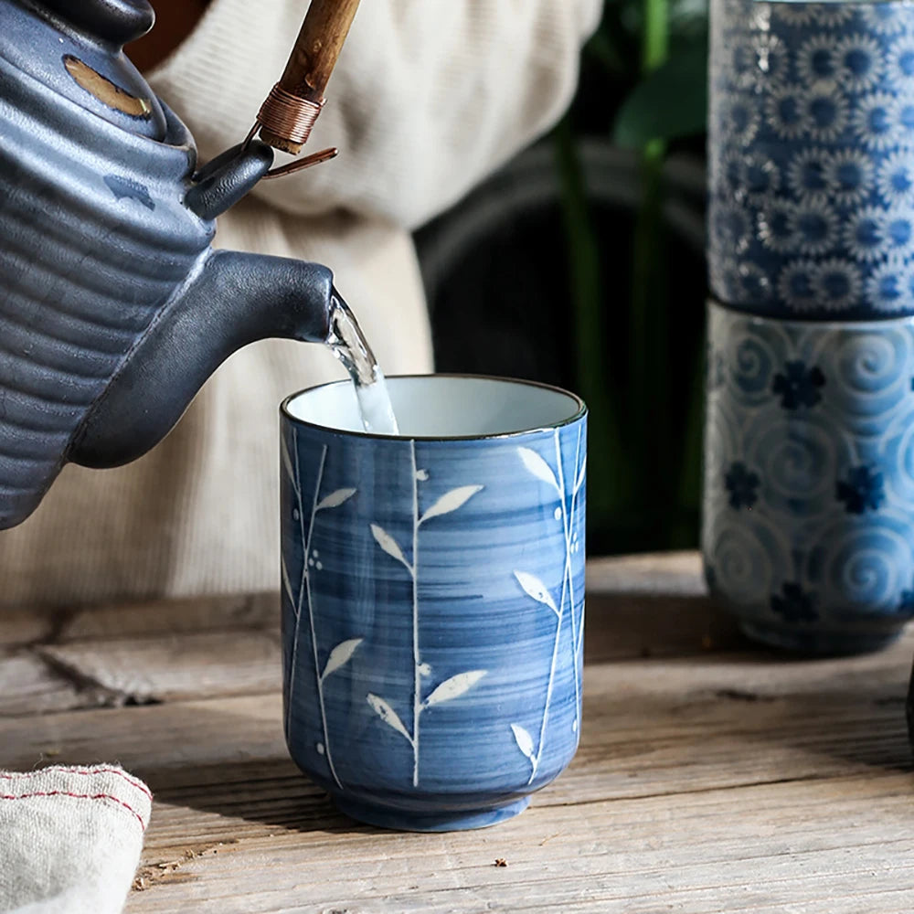 Tasse à thé japonais fleurs