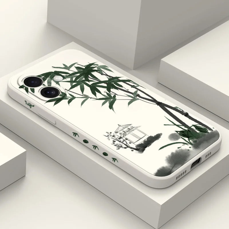 Coque de téléphone japonaise zen bambou