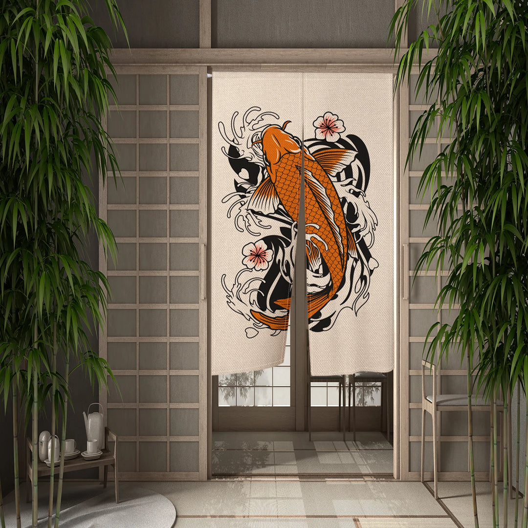 Rideau Japonais Koi original