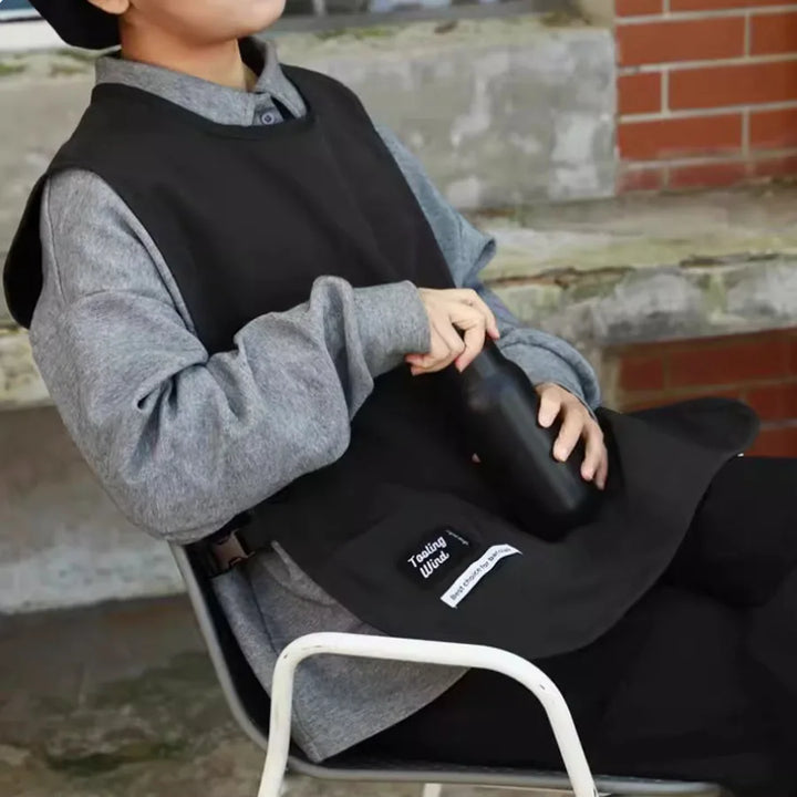 Tablier Japonais Court Imperméable Noir