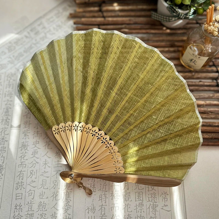 Éventail japonais diy gingembre