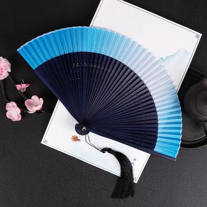 Eventail Japonais Bicolore Élégant