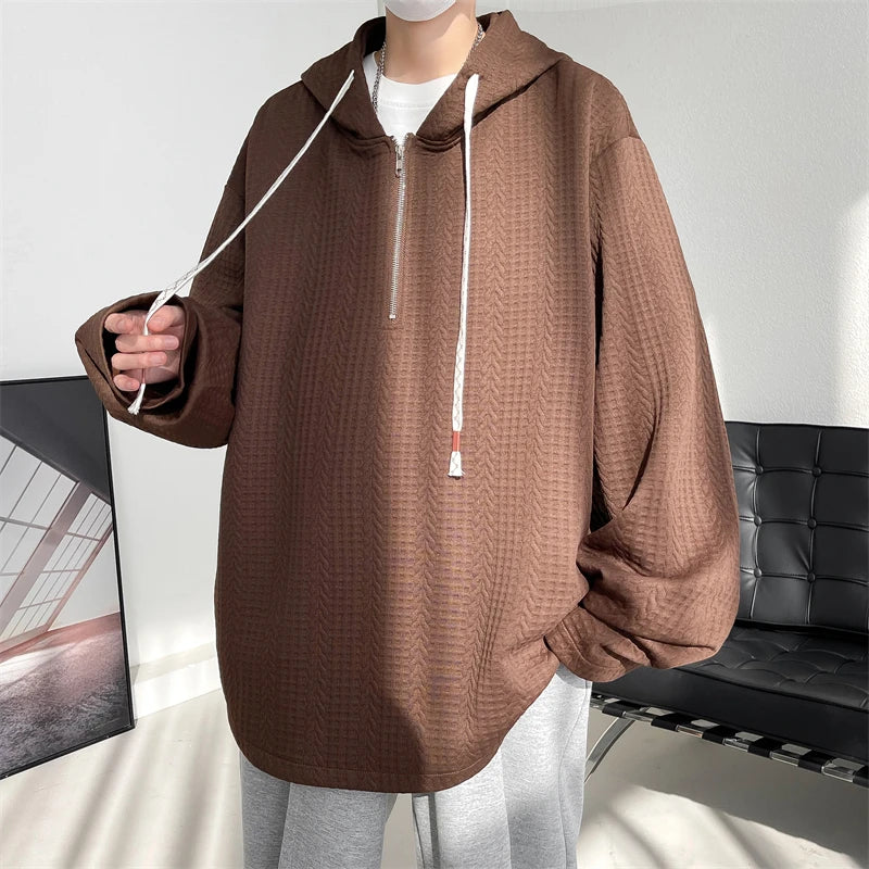 Sweat Japonais Classique Stylé Marron