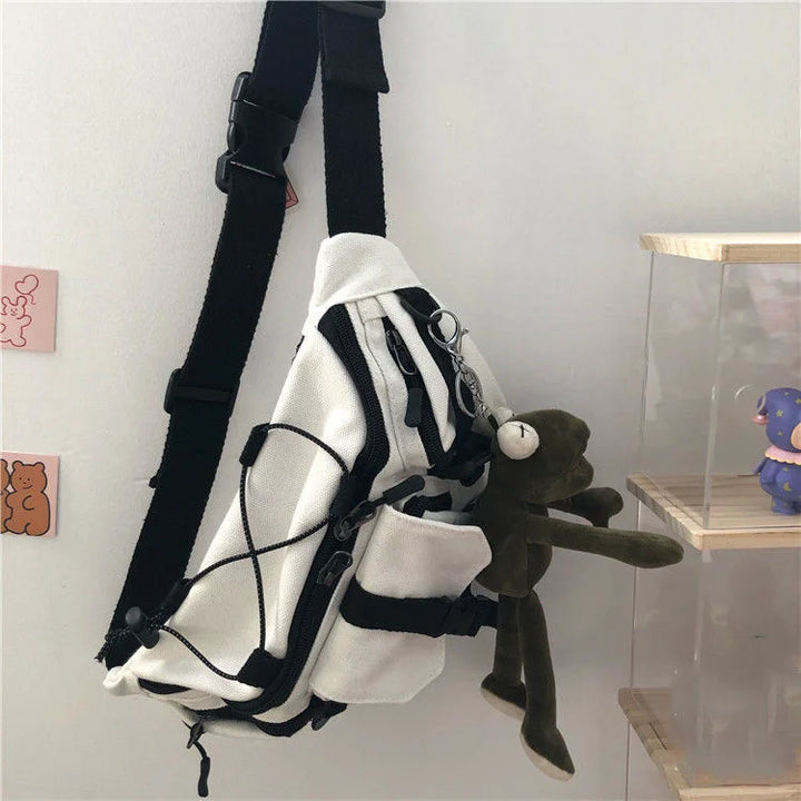 Sac Bandoulière Japonais grenouille blanche