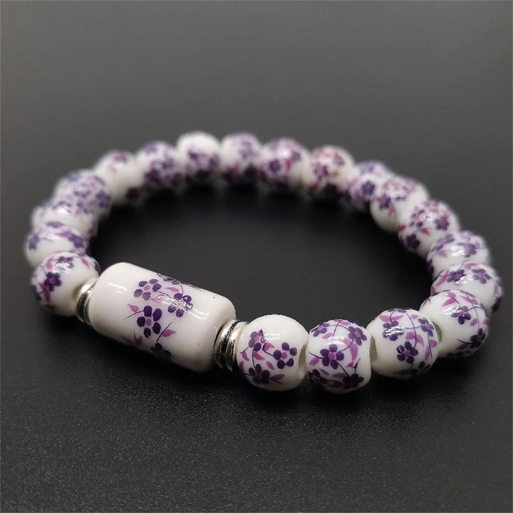 Bracelet Perlé Japonais en porcelaine