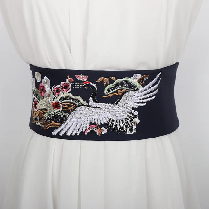 Ceinture japonaise grues