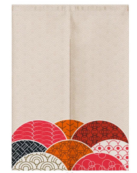 Rideau Japonais Brodé couleurs
